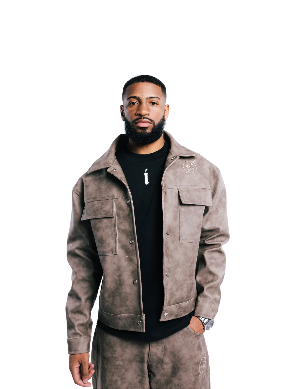 Insnidy men leather jacket at unseen grail. local brands south africa. oversized jacket. streetwear. men and women.