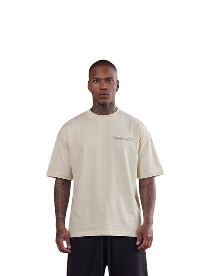 Members Club Oversized T-Shirt Off-White