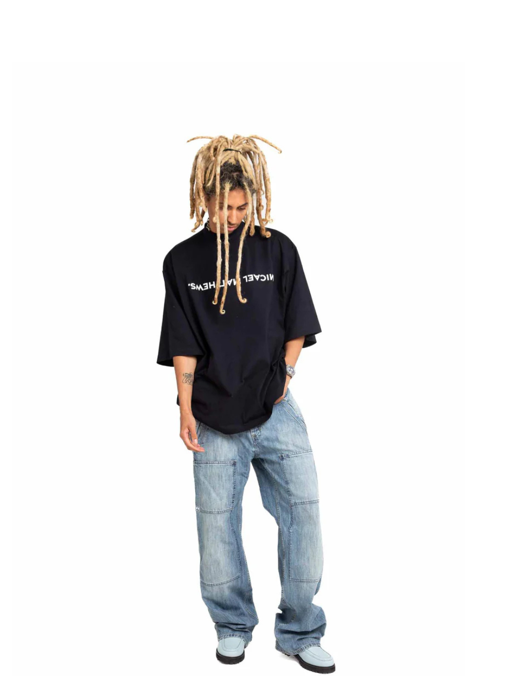 Micael Matthews t-shirt unseen grail oversized t-shirt. local brands south africa. streetwear. men and women.