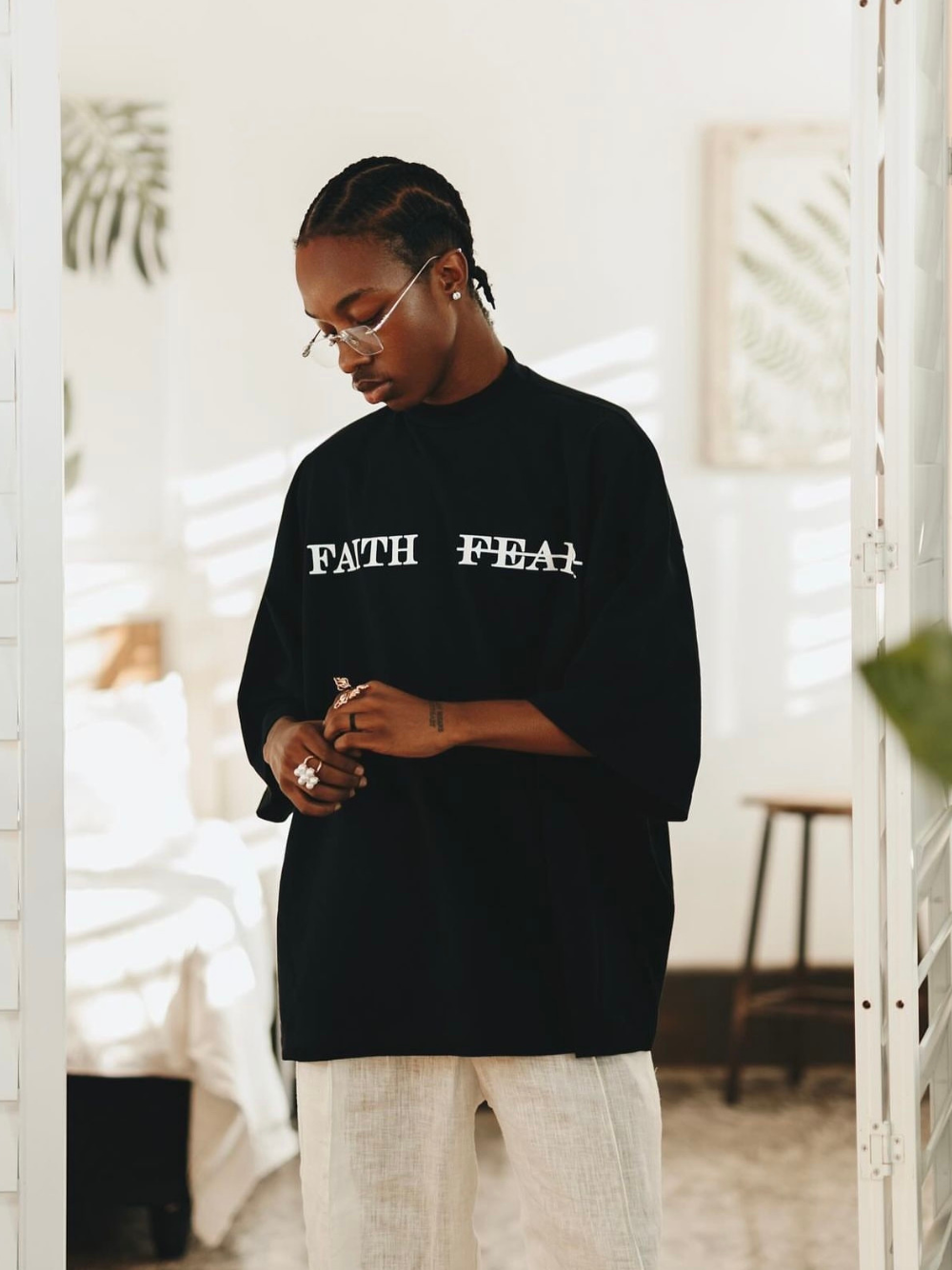 Micael Matthews t-shirt unseen grail oversized t-shirt. local brands south africa. streetwear. men and women.