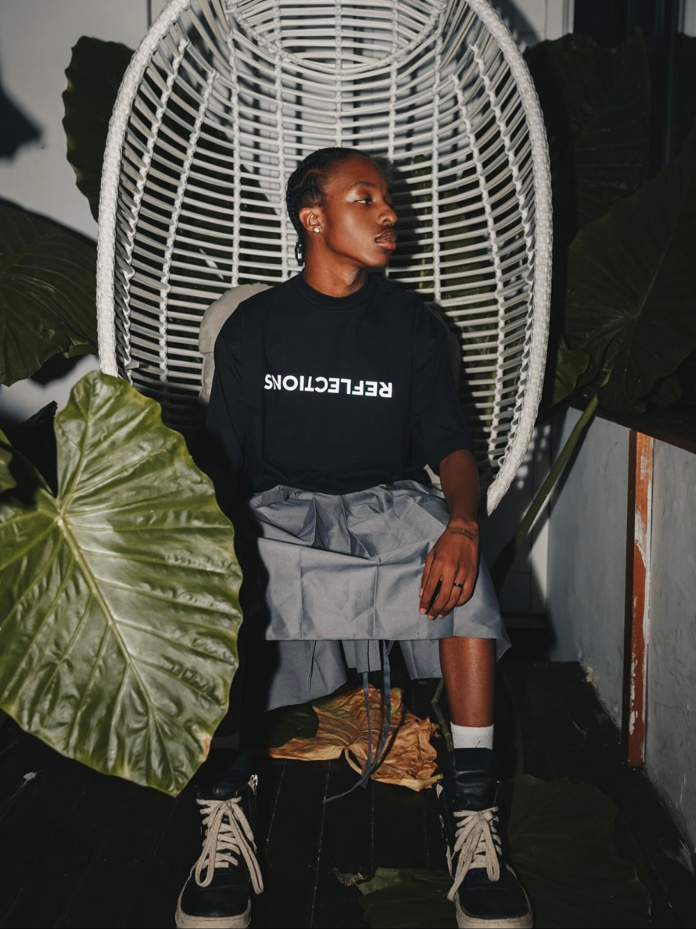 Micael Matthews t-shirt unseen grail oversized t-shirt. local brands south africa. streetwear. men and women.