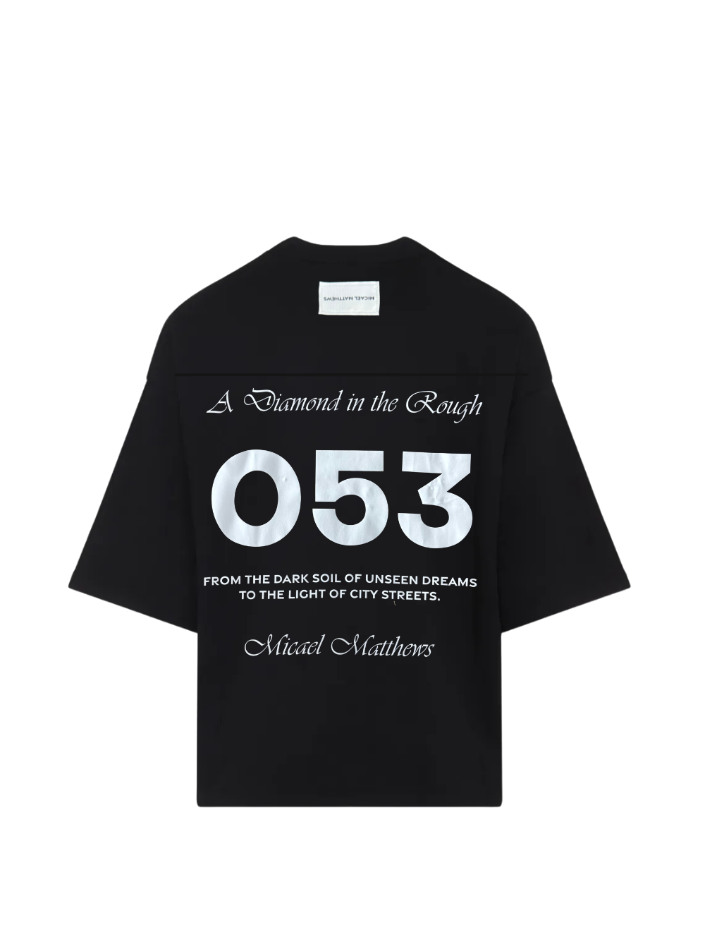 Micael Matthews t-shirt unseen grail oversized t-shirt. local brands south africa. streetwear. men and women.