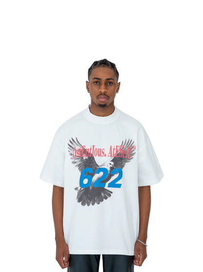 Oversized T-shirt by Ostentious and unseen grail. Graphic cotton t-shirt. local streetwear brands south africa. female and male.
