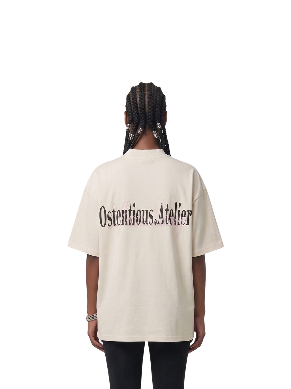 Oversized T-shirt by Ostentious and unseen grail. Graphic cotton t-shirt. local streetwear brands south africa. female and male.