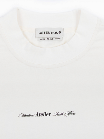 Oversized T-shirt by Ostentious and unseen grail. Graphic cotton t-shirt. local streetwear brands south africa. female and male.