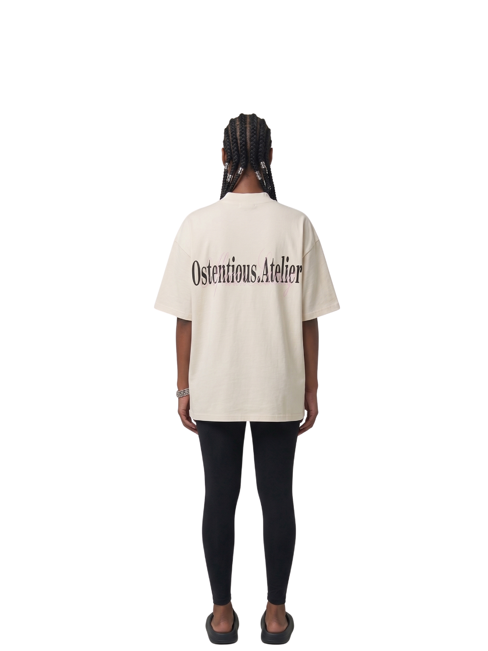 Oversized T-shirt by Ostentious and unseen grail. Graphic cotton t-shirt. local streetwear brands south africa. female and male.
