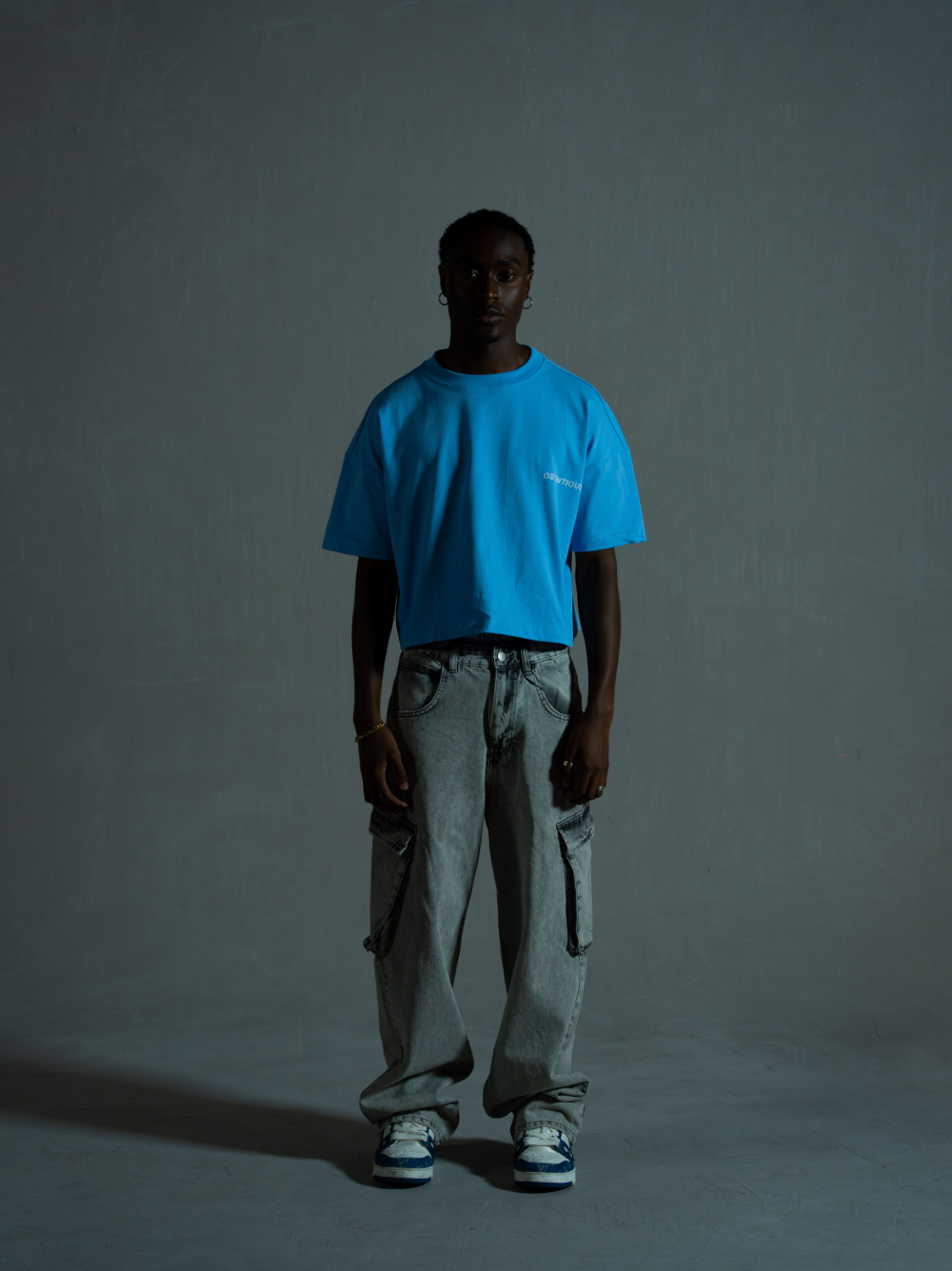 Oversized T-shirt by Ostentious and unseen grail. Graphic cotton t-shirt. local streetwear brands south africa. female and male.