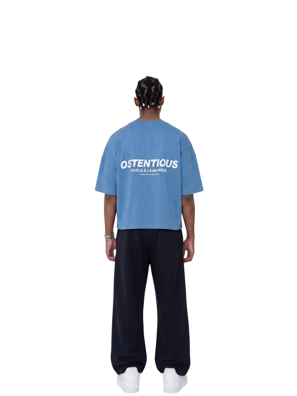 Oversized T-shirt by Ostentious and unseen grail. Graphic cotton t-shirt. local streetwear brands south africa. female and male.