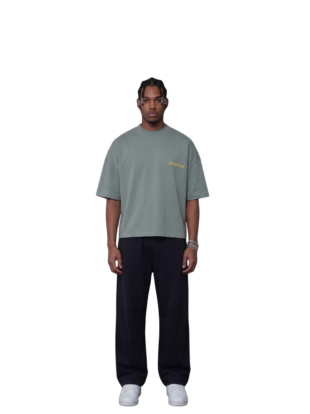 Oversized T-shirt by Ostentious and unseen grail. Graphic cotton t-shirt. local streetwear brands south africa. female and male.