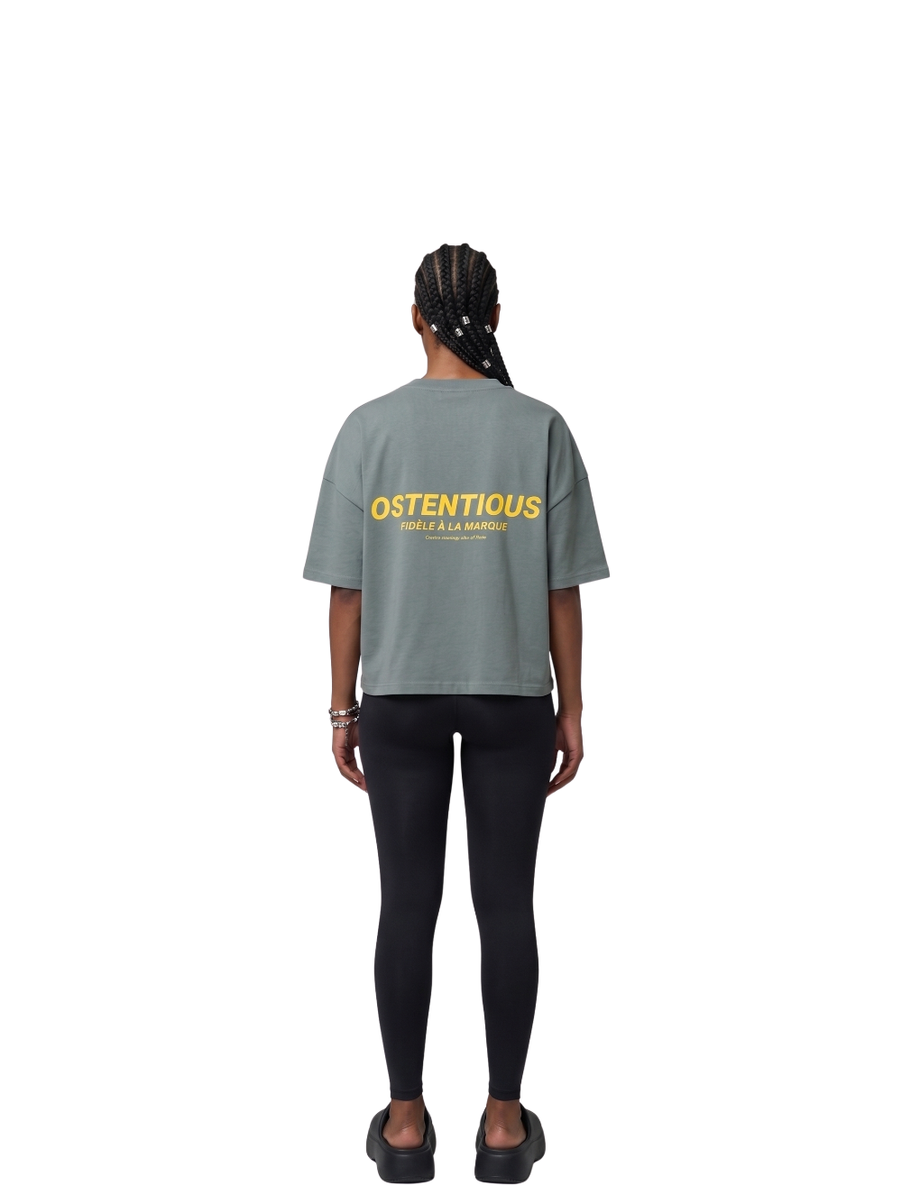 Oversized T-shirt by Ostentious and unseen grail. Graphic cotton t-shirt. local streetwear brands south africa. female and male.