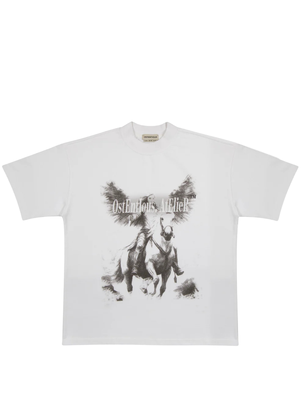 Oversized T-shirt by Ostentious and unseen grail. Graphic cotton t-shirt. local streetwear brands south africa. female and male.