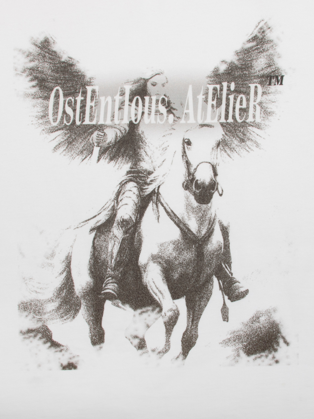Oversized T-shirt by Ostentious and unseen grail. Graphic cotton t-shirt. local streetwear brands south africa. female and male.