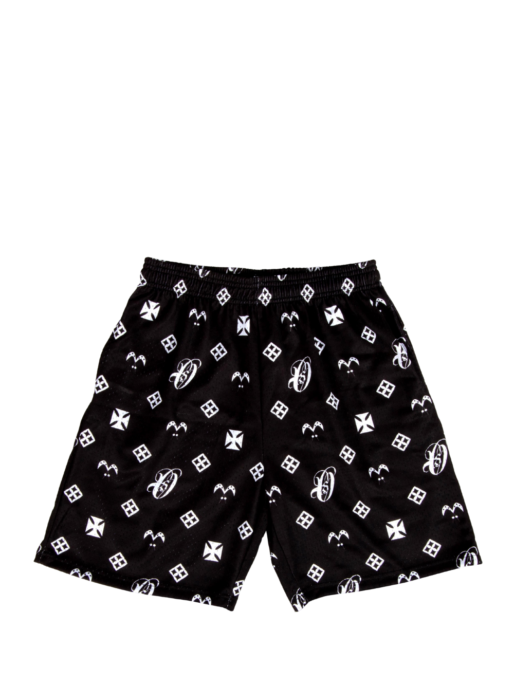 Oversized shorts by Ostentious and unseen grail. graphic shorts. local streetwear brands south africa. female and male.