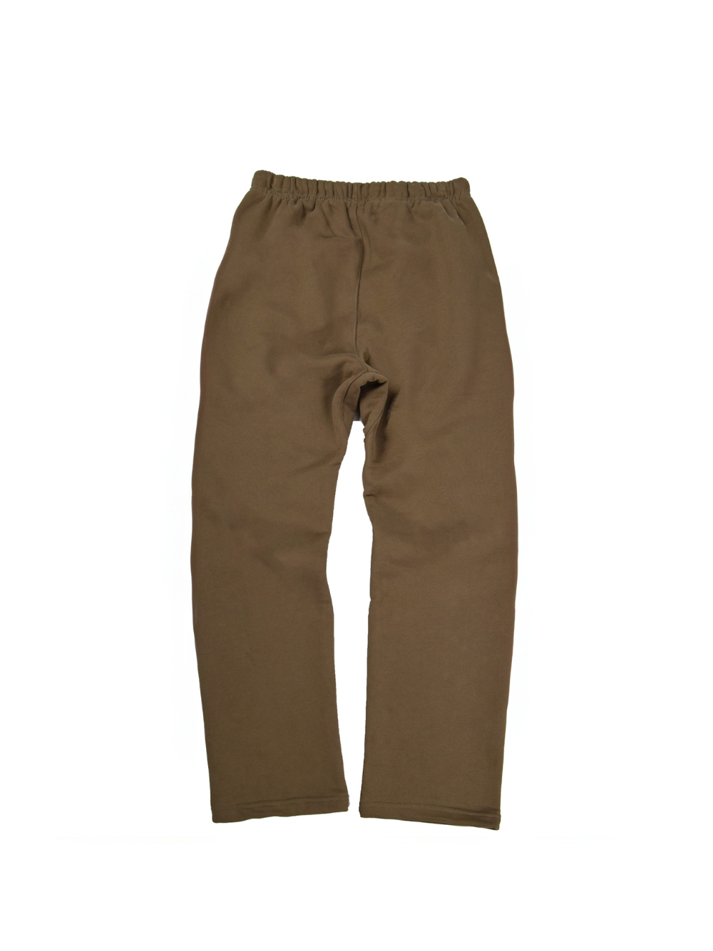 Paper city brown oversized sweatpants  at unseen grail. local brands south africa. streetwear. men and women. mock up back