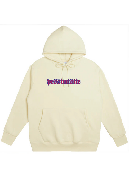 Pessimistic Love Hurts Hoodie Beige
