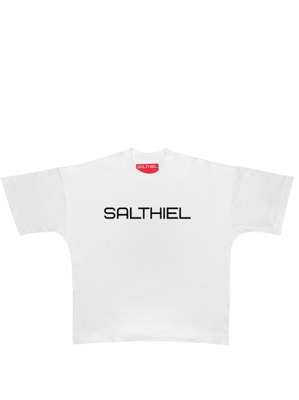 Salthiel white toversized graphic t shirt at unseen grail. local brands south africa. streetwear. men and women. mock up