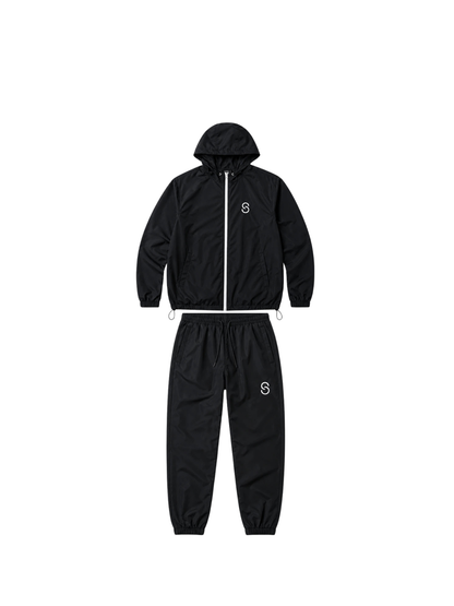 Street Code tracksuit. local brands from south africa found at Unseen Grail. men and women. flatlay front