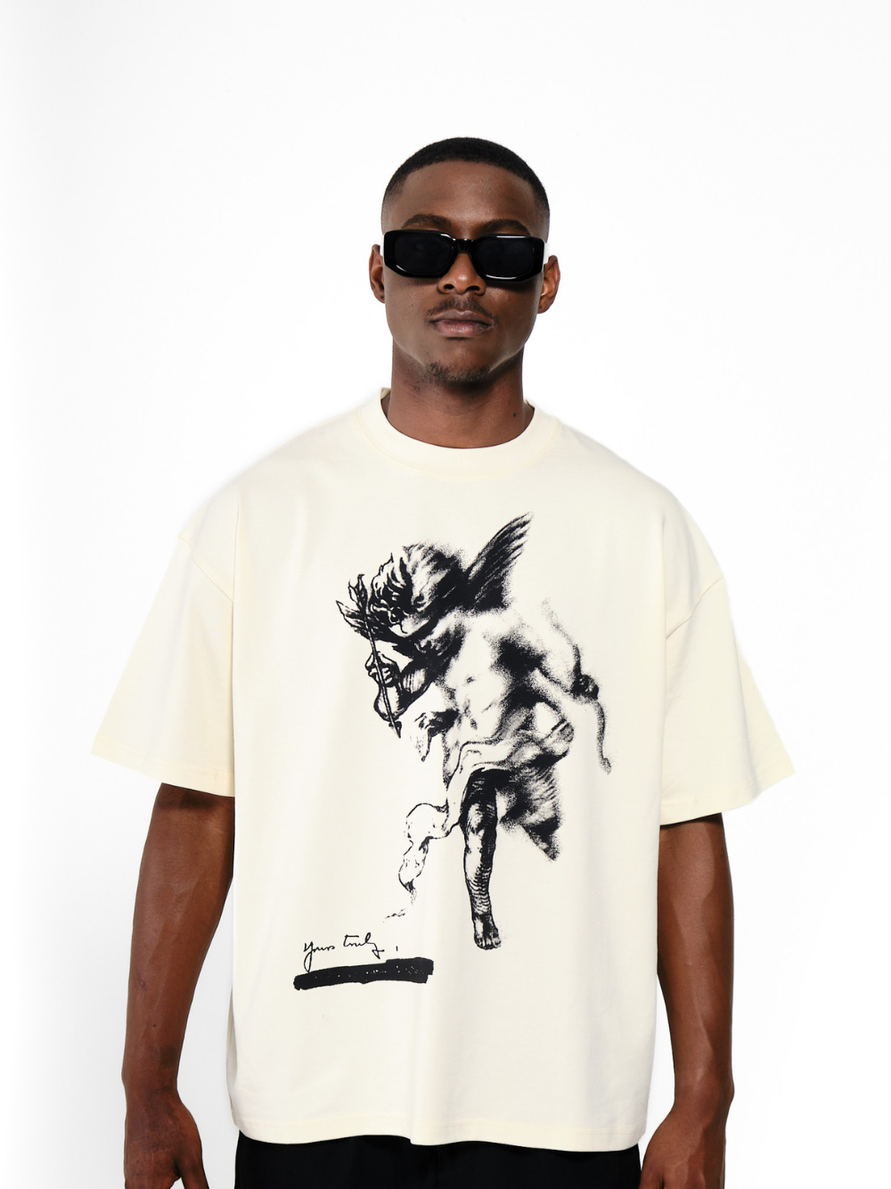 Unkle Keith Cupid Cherub Beige T-Shirt