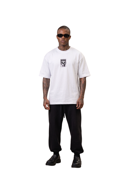 Cancelwear Ispoko 5 Panel White T-Shirt