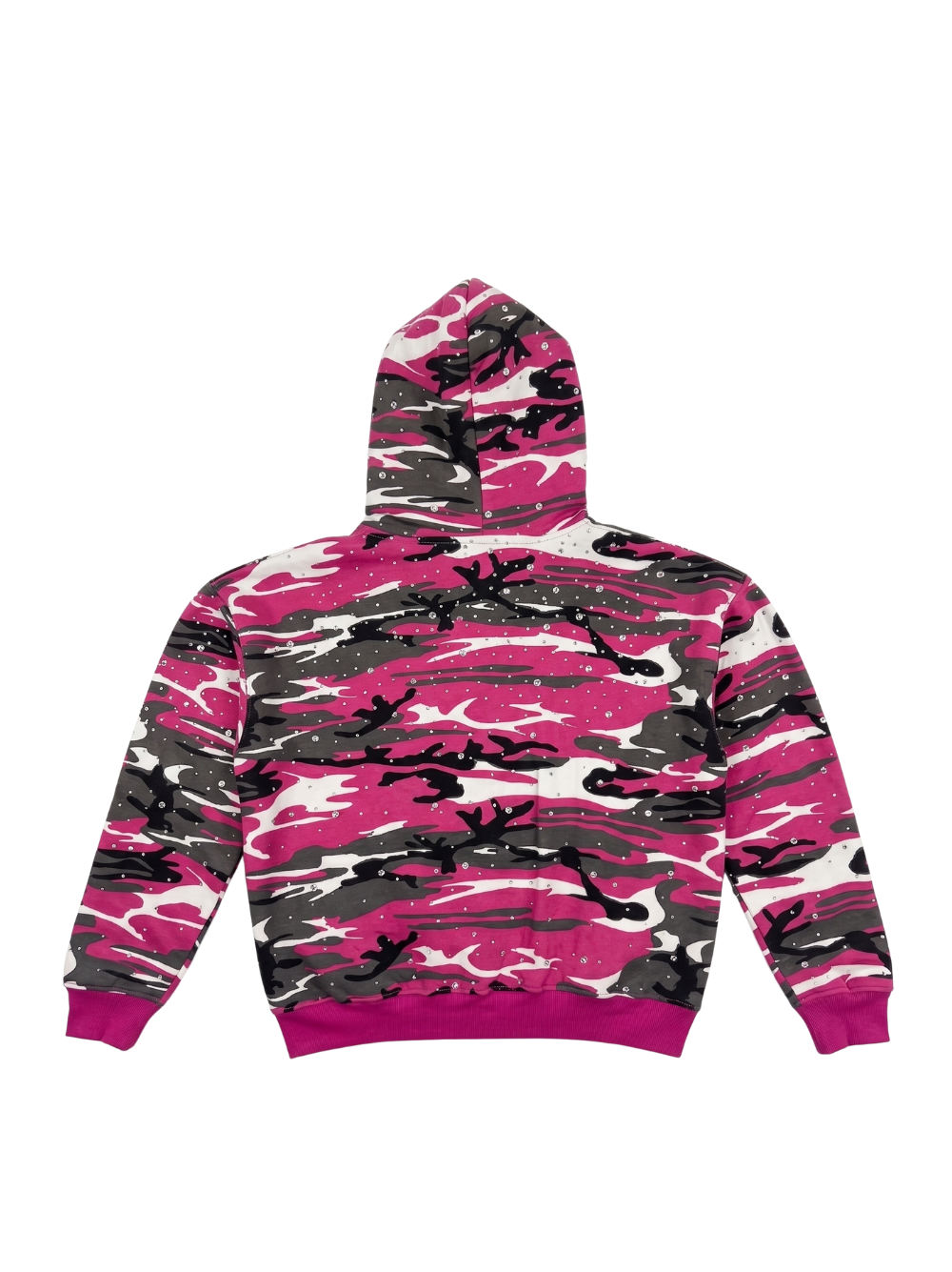 Blest Club Crystal Pink Zip Up Hoodie