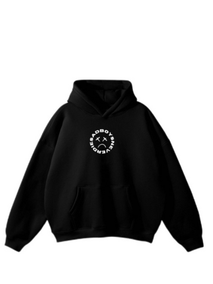 Sadboysneverdie Black Oversized Hoodie