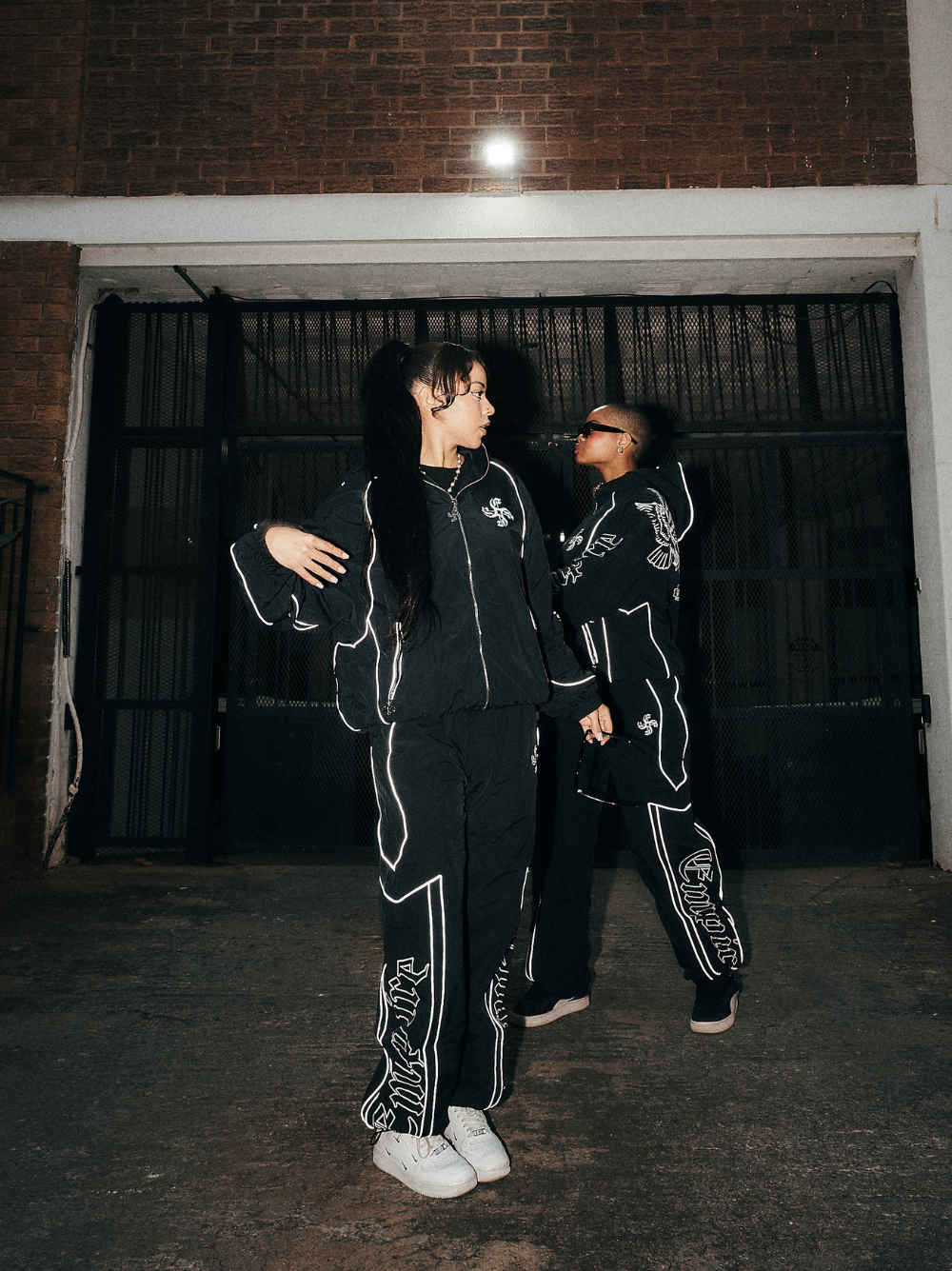 empire black oversized graphic tracksuit at unseen grail. local brands south africa. streetwear. men and women. group image galxboy, bantu full set women