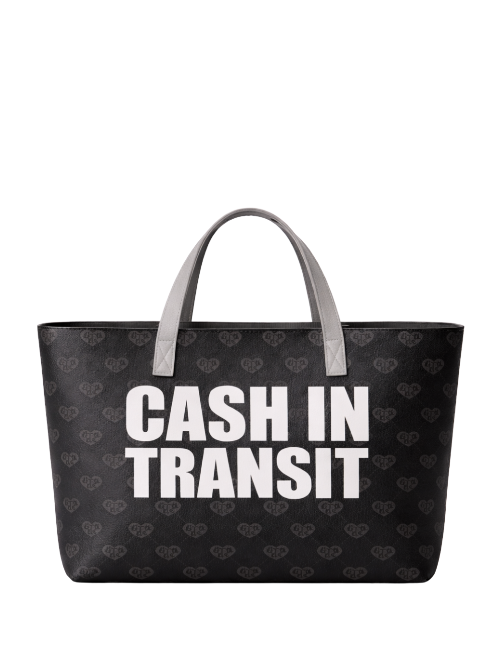grade africa black handbag totebag at unseen grail. local brands south africa. streetwear. men and women. studio image front