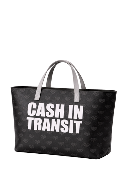 grade africa black handbag totebag at unseen grail. local brands south africa. streetwear. men and women. studio image front side angle