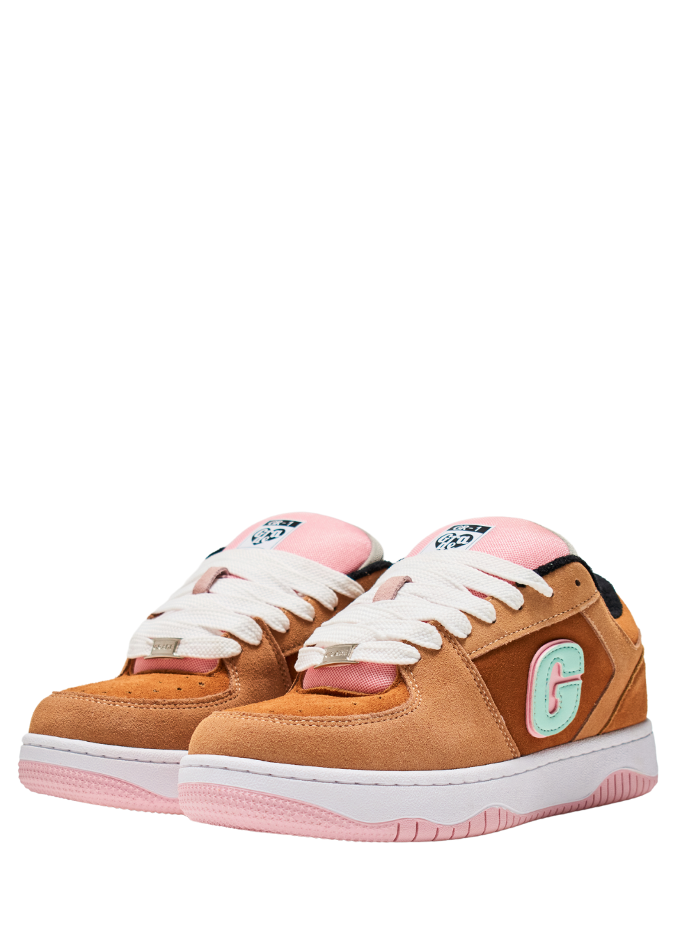 grade africa brown chunky sneaker at unseen grail. local brands south africa. streetwear. men and women. studio image side front