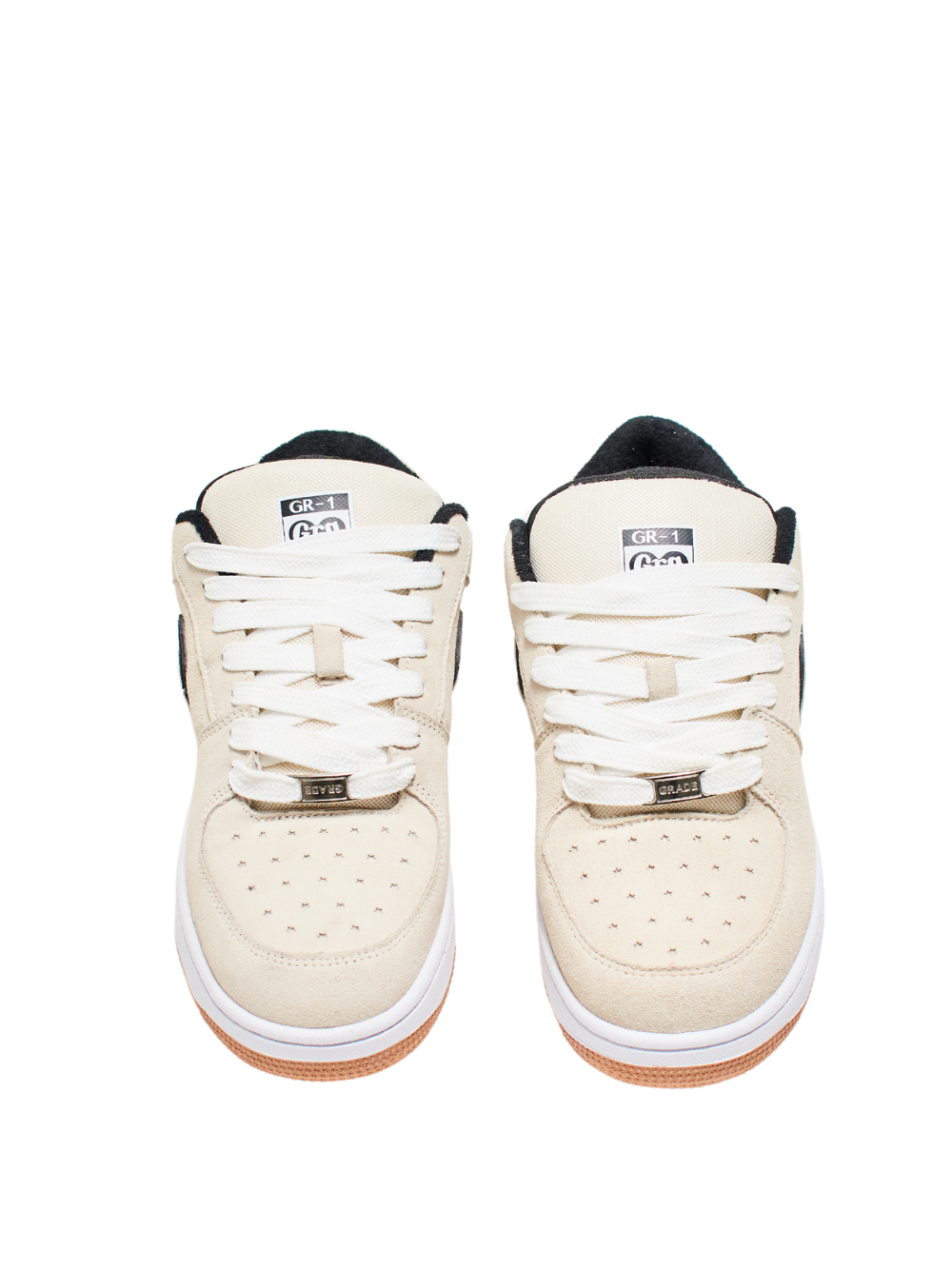 grade africa cream chunky sneaker at unseen grail. local brands south africa. streetwear. men and women. studio image top view