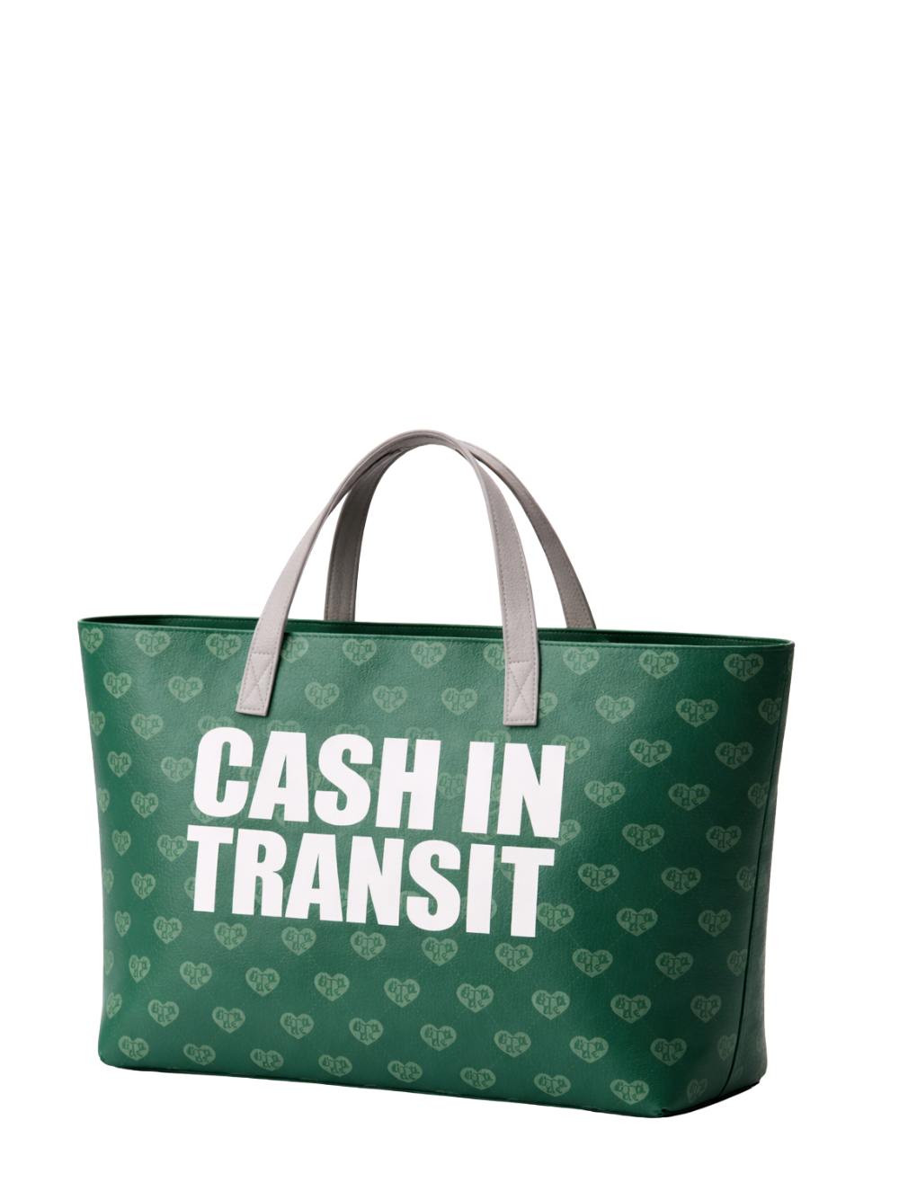 grade africa green handbag totebag at unseen grail. local brands south africa. streetwear. men and women. studio image side front