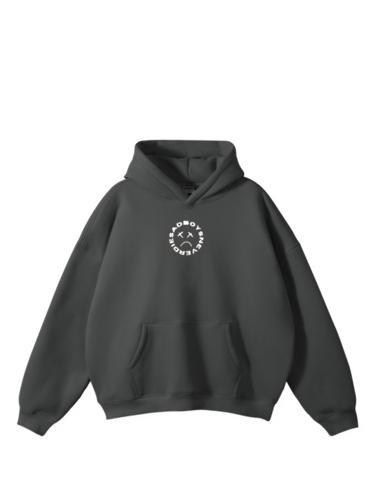 Sadboysneverdie Grey Oversized Hoodie