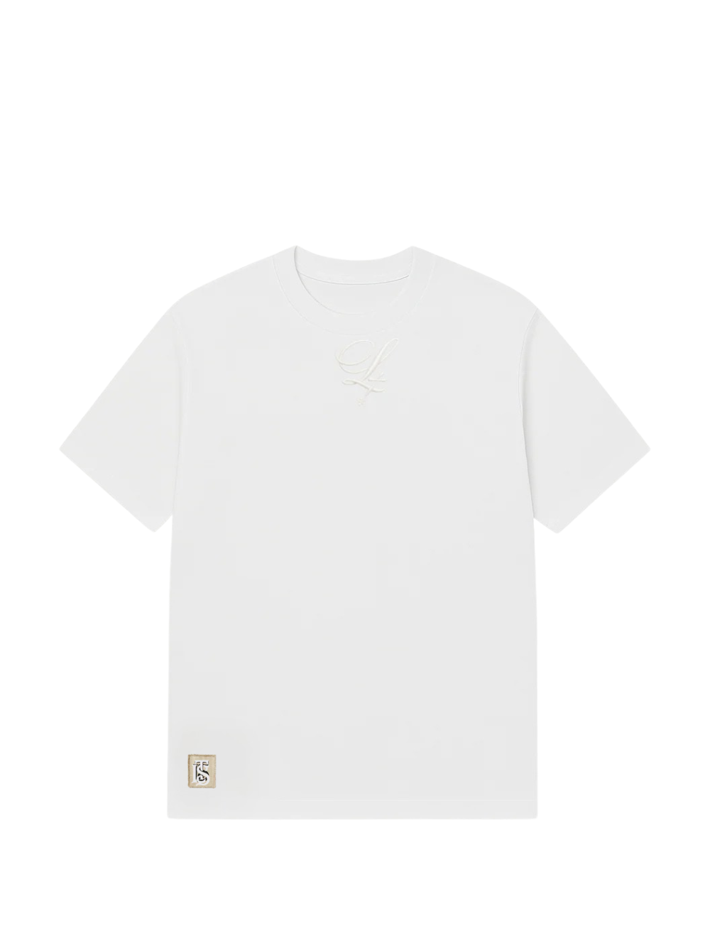 losta white oversized graphic tshirt at unseen grail. local brands south africa. streetwear. men and women. studio image flatlay front cape town