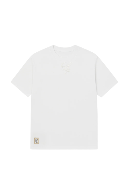 losta white oversized graphic tshirt at unseen grail. local brands south africa. streetwear. men and women. studio image flatlay front cape town