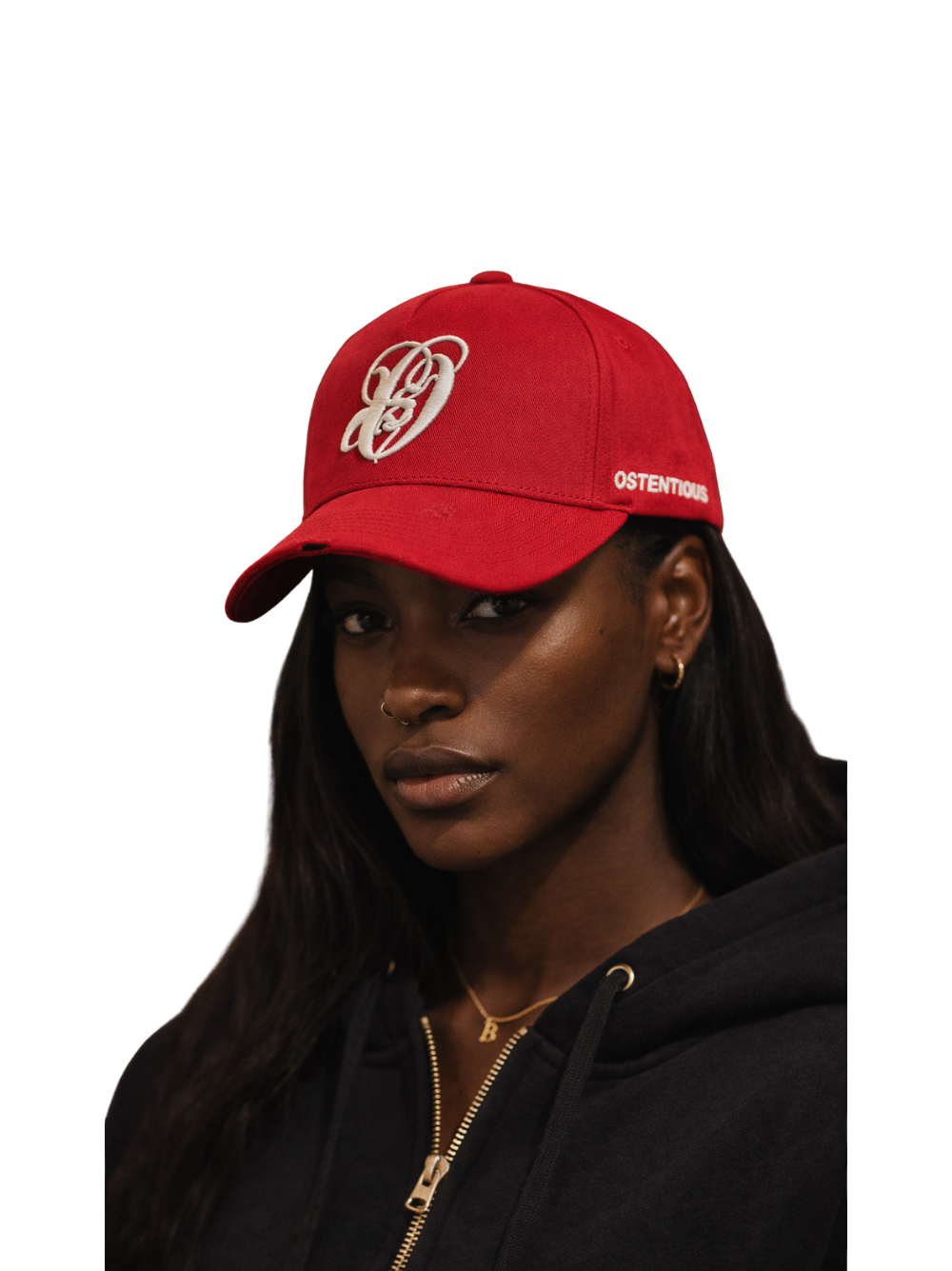 red baseball cap. local brand south africa. unseen grail and ostentious