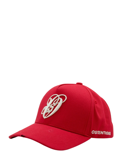 red baseball cap from unseen grail and ostentious. adjustable. south africa local brands