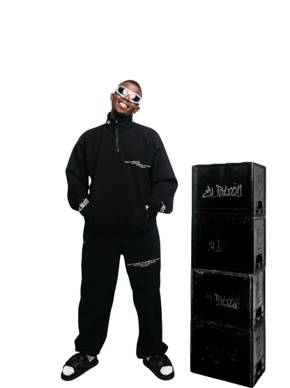 El Patron 2 Piece Black Roadman Tracksuit